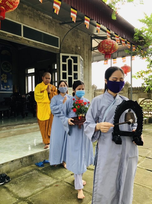 The Buddha bath Rite on occasion of His Birthday 2021 at Dong Cao Pagoda